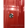Puertas comerciales de la puerta principal de diseño simple de rayas de aluminio con precio de puerta de acero